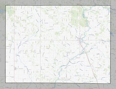 Pulaski County IN USGS topo map