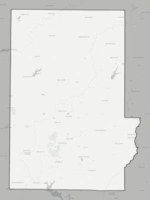 Putnam County IN county basemap context