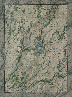 Shelby County IN USGS imagery and topo map