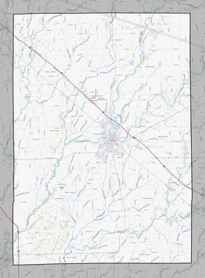 Shelby County IN USGS topo map