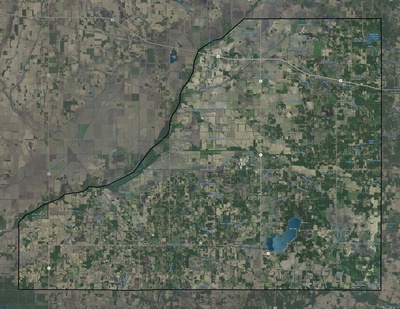 Starke County IN USGS imagery and topo map