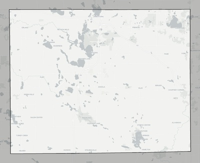 Steuben County IN county basemap context