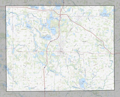 Steuben County IN USGS topo map