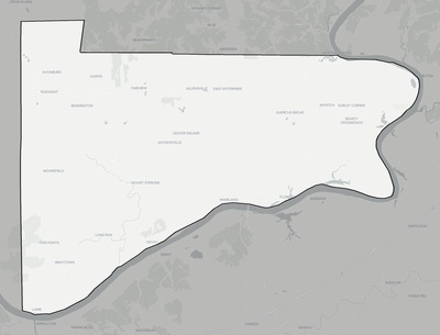 Switzerland County IN county basemap context