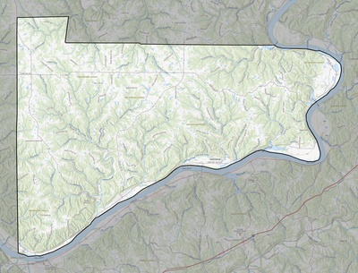 Switzerland County IN USGS topo map