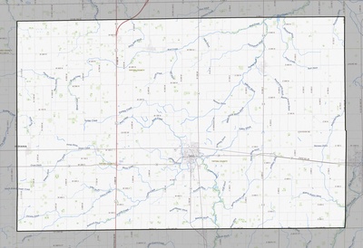 Tipton County IN USGS topo map