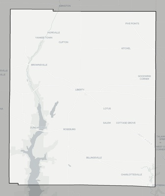 Union County IN county basemap context