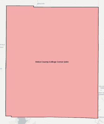 Union County IN school district boundaries map