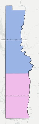 Vermillion County IN school district boundaries map