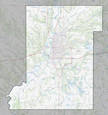 Vigo County IN USGS topo map