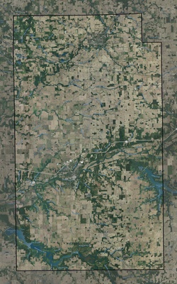 Wabash County IN USGS imagery and topo map