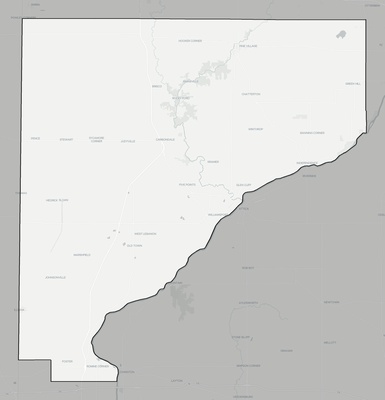 Warren County IN county basemap context
