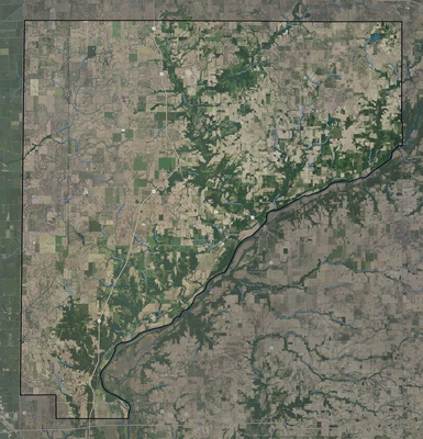 Warren County IN USGS imagery and topo map