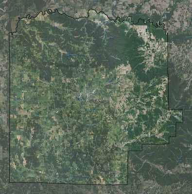 Washington County IN USGS imagery and topo map