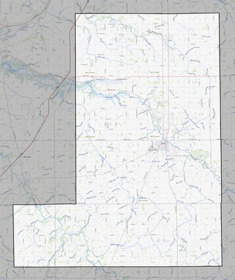 Wells County IN USGS topo map
