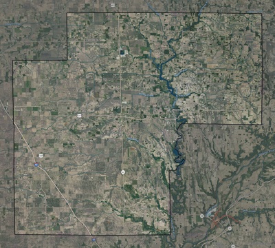 White County IN USGS imagery and topo map