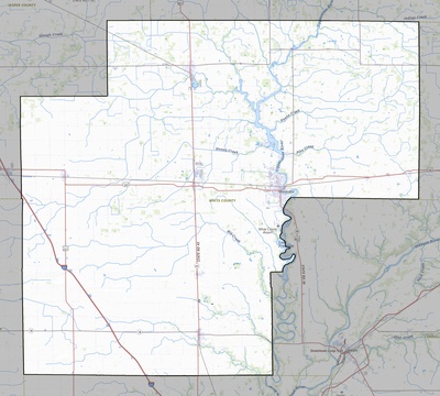 White County IN USGS topo map