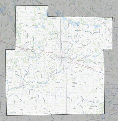 Whitley County IN USGS topo map