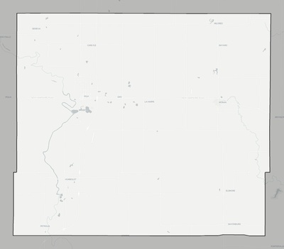 Allen County KS county basemap context