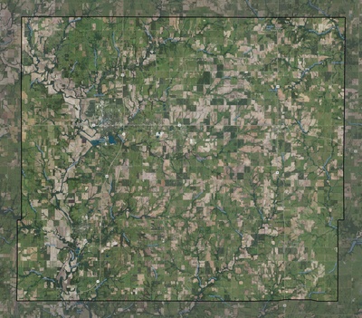 Allen County KS USGS imagery and topo map