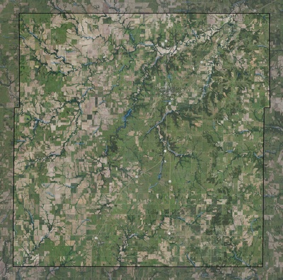 Anderson County KS USGS imagery and topo map