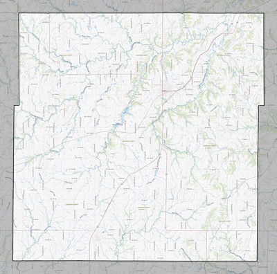 Anderson County KS USGS topo map