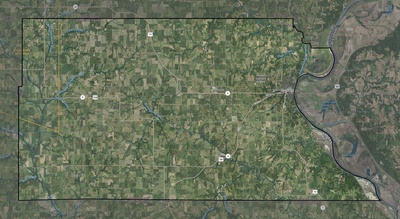Atchison County KS USGS imagery and topo map