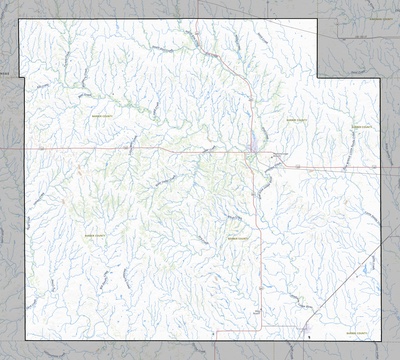 Barber County KS USGS topo map