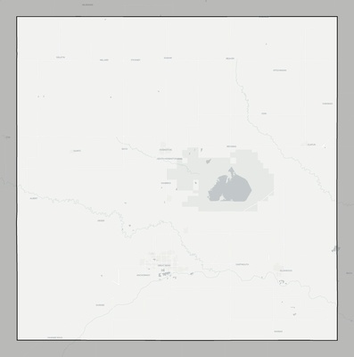 Barton County KS county basemap context