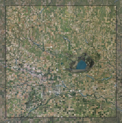 Barton County KS USGS imagery and topo map