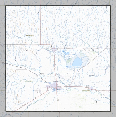 Barton County KS USGS topo map