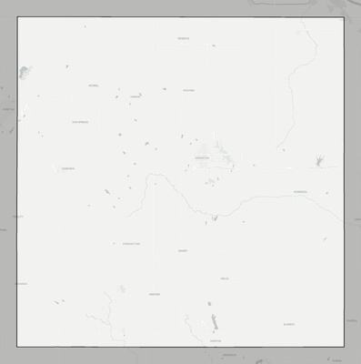 Brown County KS county basemap context