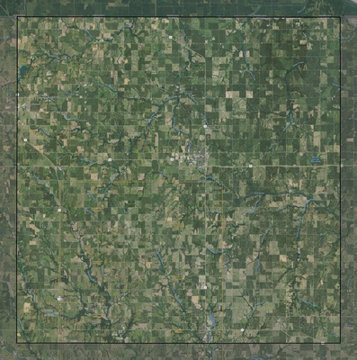 Brown County KS USGS imagery and topo map
