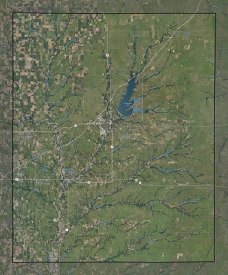 Butler County KS USGS imagery and topo map