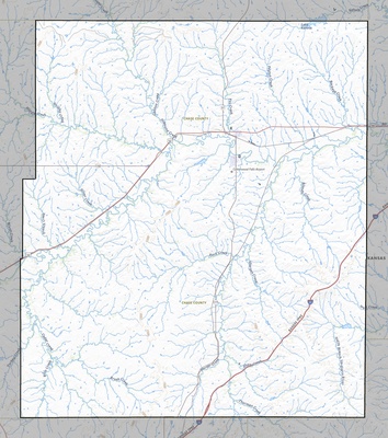 Chase County KS USGS topo map
