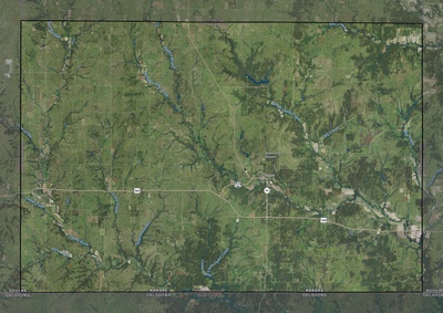 Chautauqua County KS USGS imagery and topo map