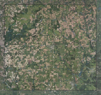 Cherokee County KS USGS imagery and topo map