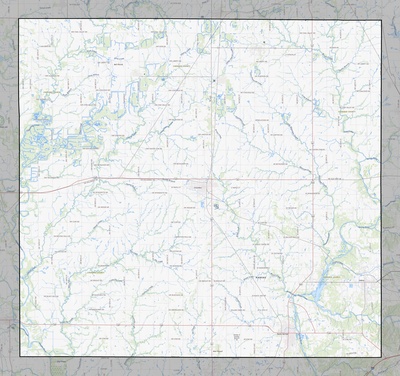 Cherokee County KS USGS topo map