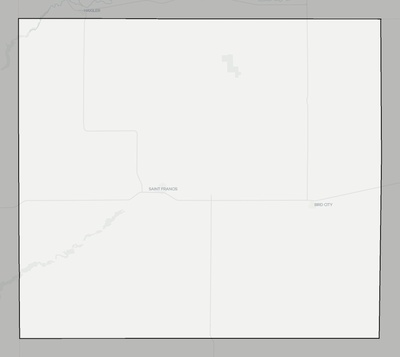 Cheyenne County KS county basemap context