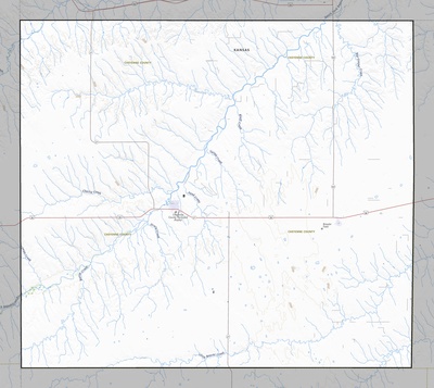 Cheyenne County KS USGS topo map
