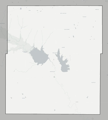 Coffey County KS county basemap context