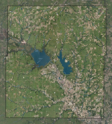 Coffey County KS USGS imagery and topo map