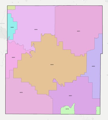 Coffey County KS ZIP code boundaries map