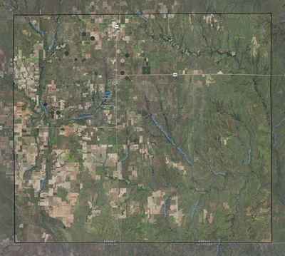 Comanche County KS USGS imagery and topo map