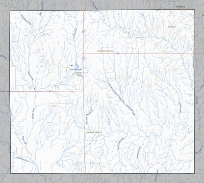 Comanche County KS USGS topo map