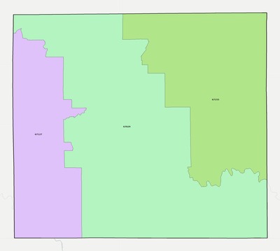 Comanche County KS ZIP code boundaries map