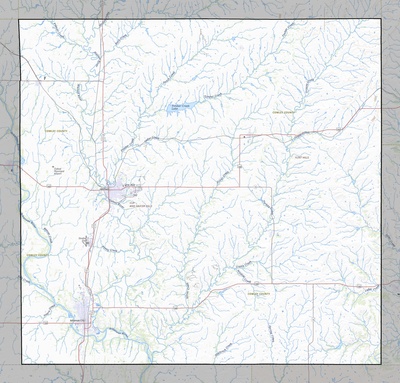 Cowley County KS USGS topo map