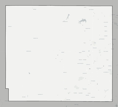 Crawford County KS county basemap context