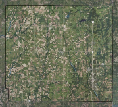 Crawford County KS USGS imagery and topo map