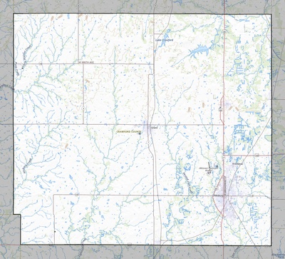 Crawford County KS USGS topo map